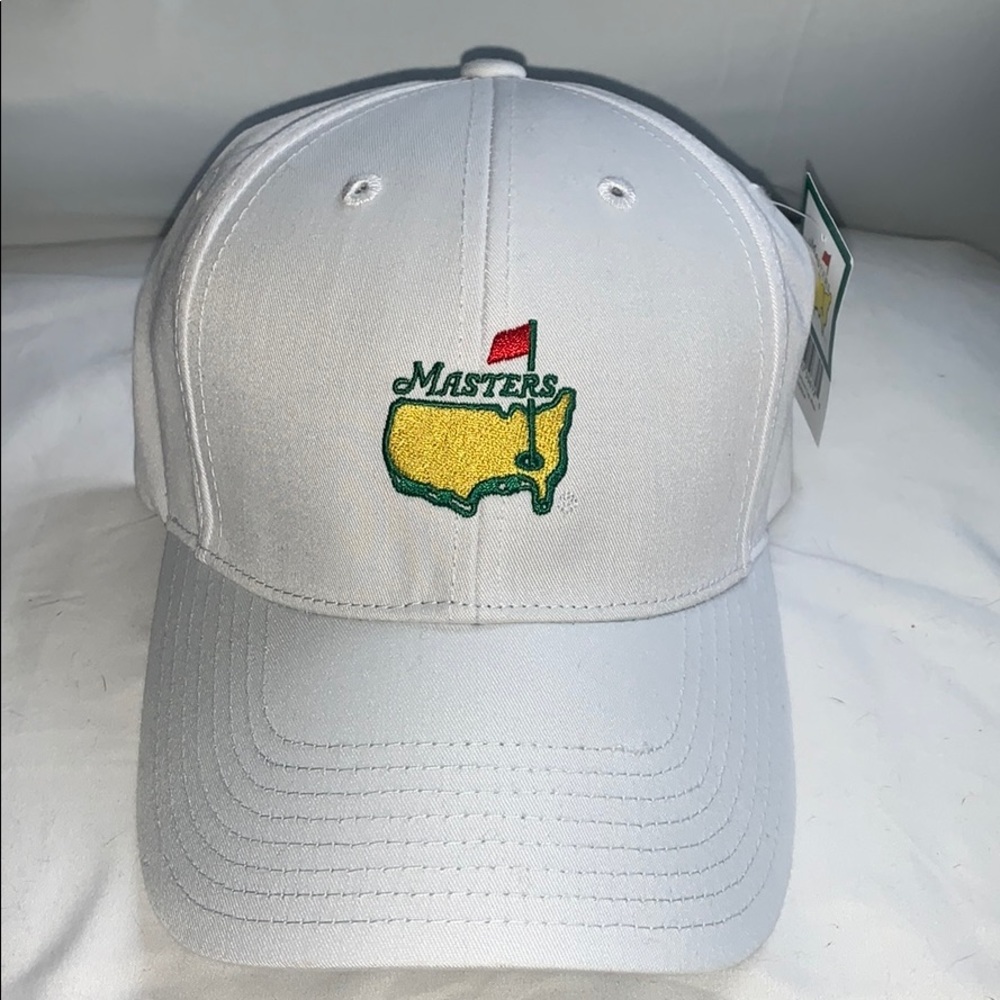 Masters golf structured cap white adjustable